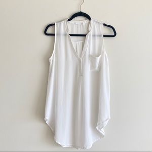 Lush brand - White Sleeveless Blouse - S
